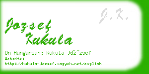 jozsef kukula business card